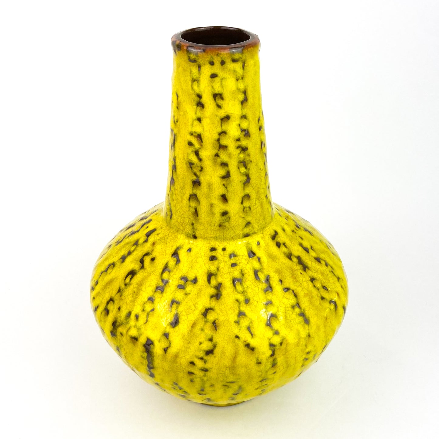 Large Yellow Bitossi Earthenware Vase #O796