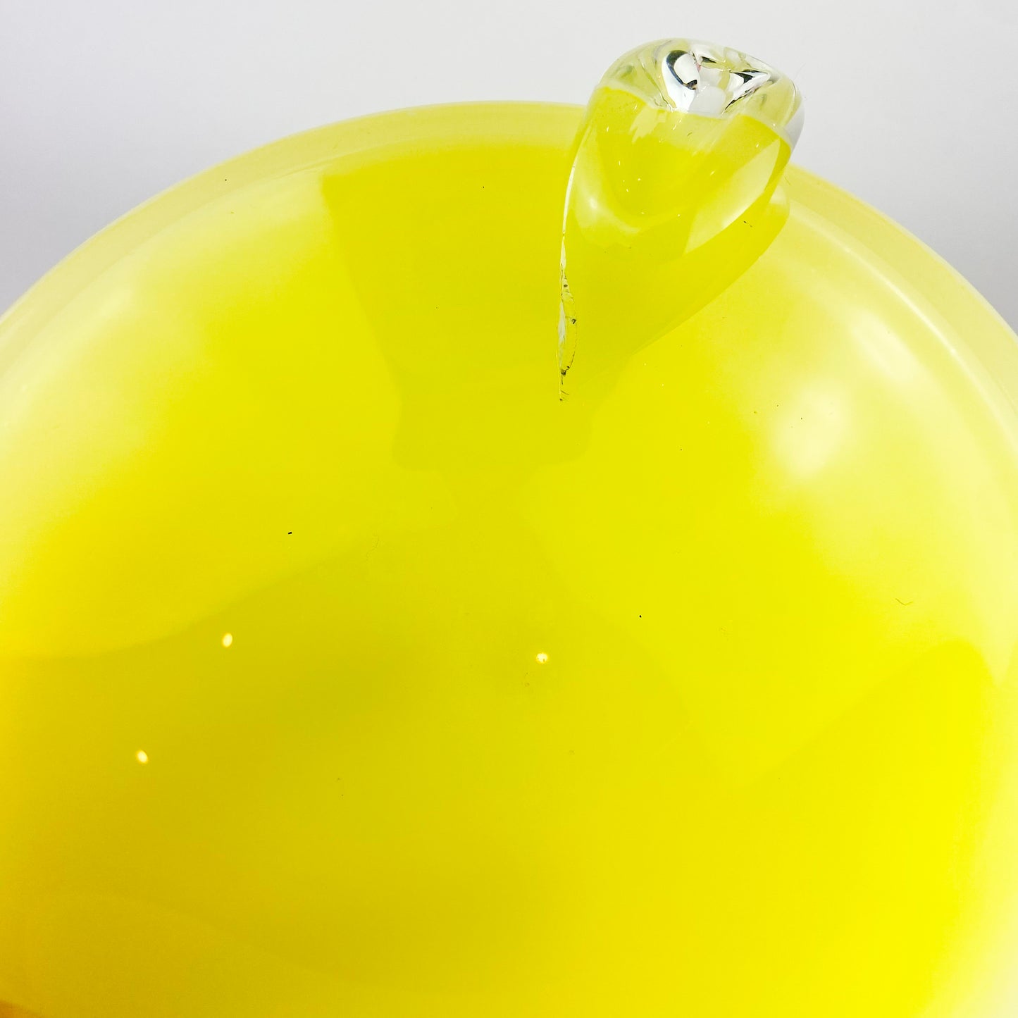 Murano Yellow + Clear Glass Catchall/Ashtray #O606