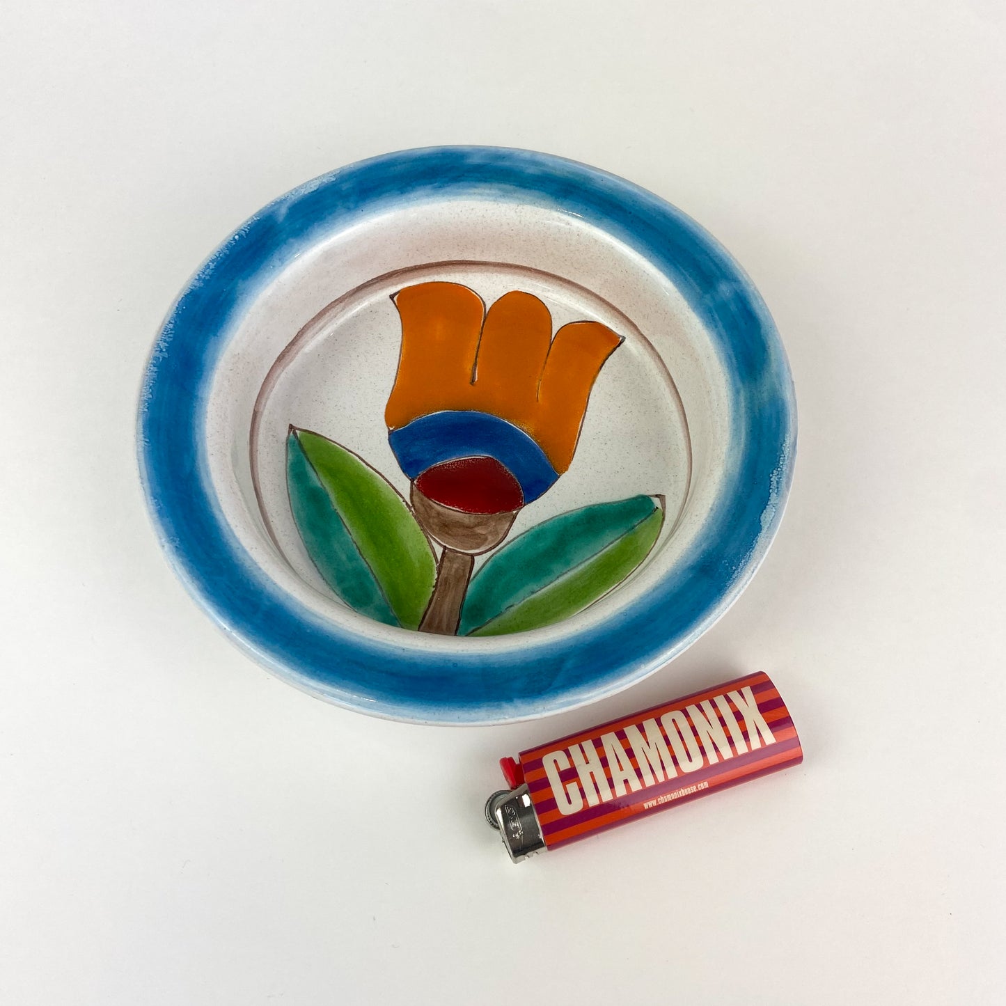 Italian DeSimone Ceramic Tulip Bowl #O1325