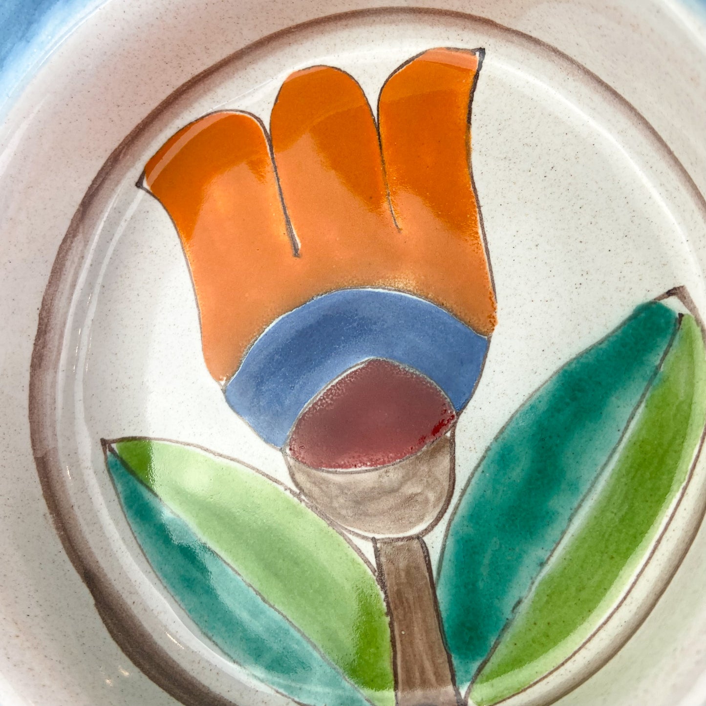 Italian DeSimone Ceramic Tulip Bowl #O1325