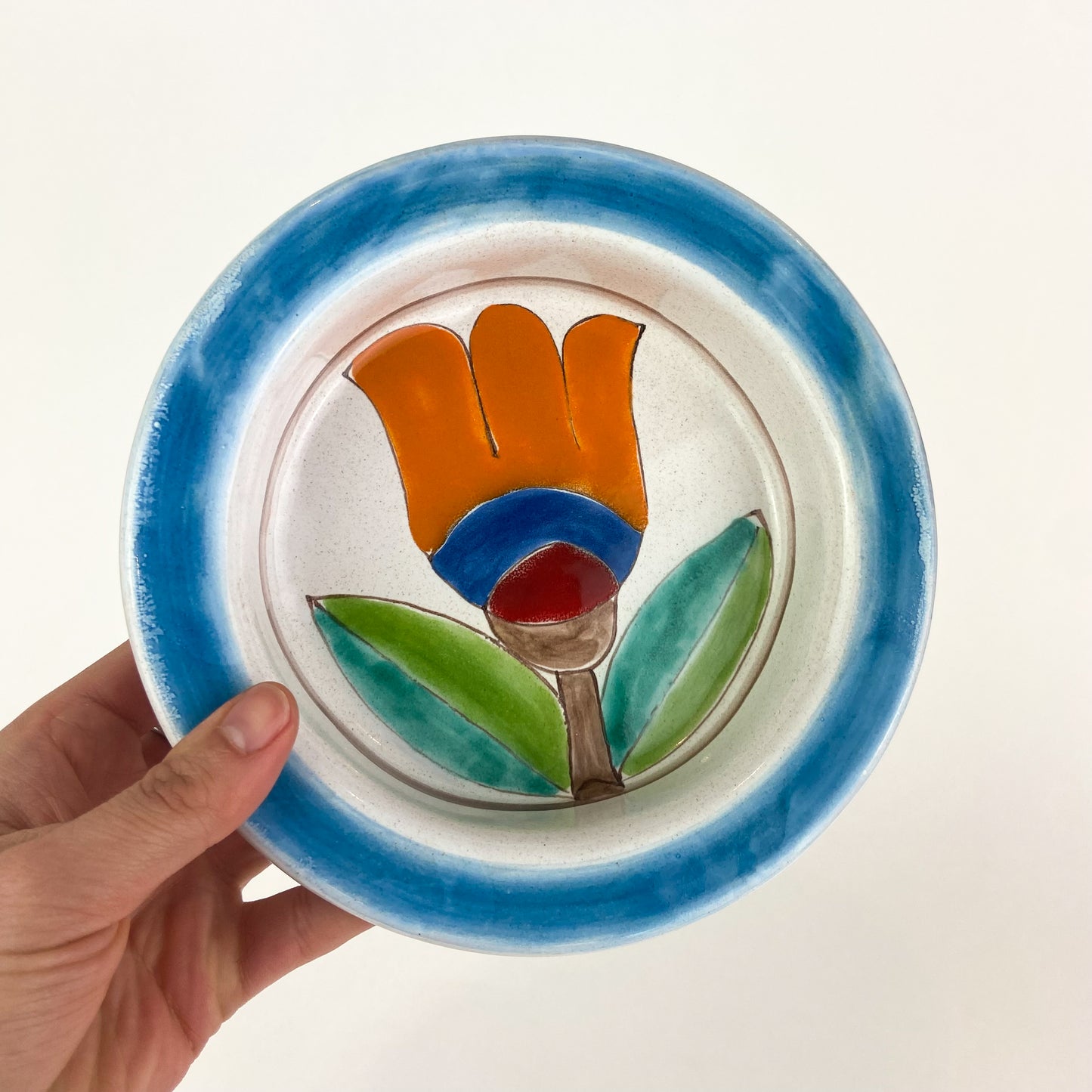 Italian DeSimone Ceramic Tulip Bowl #O1325