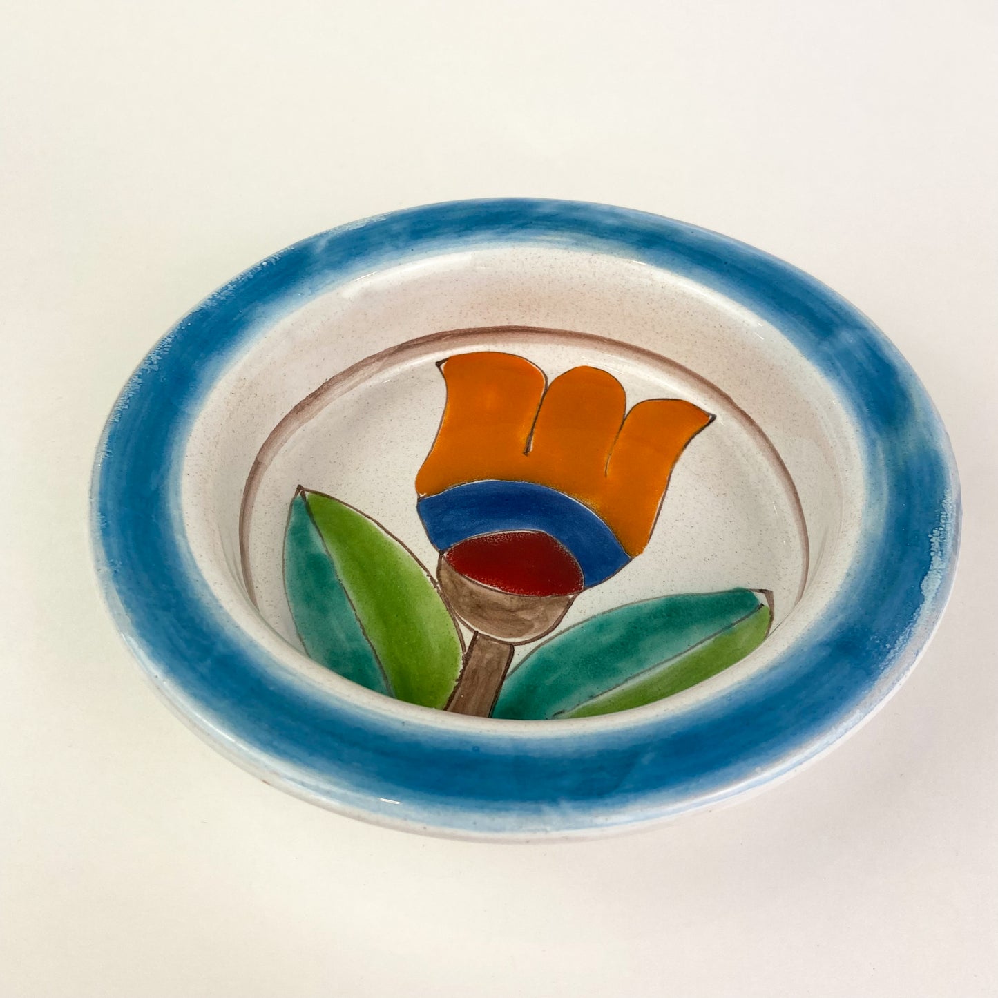 Italian DeSimone Ceramic Tulip Bowl #O1325