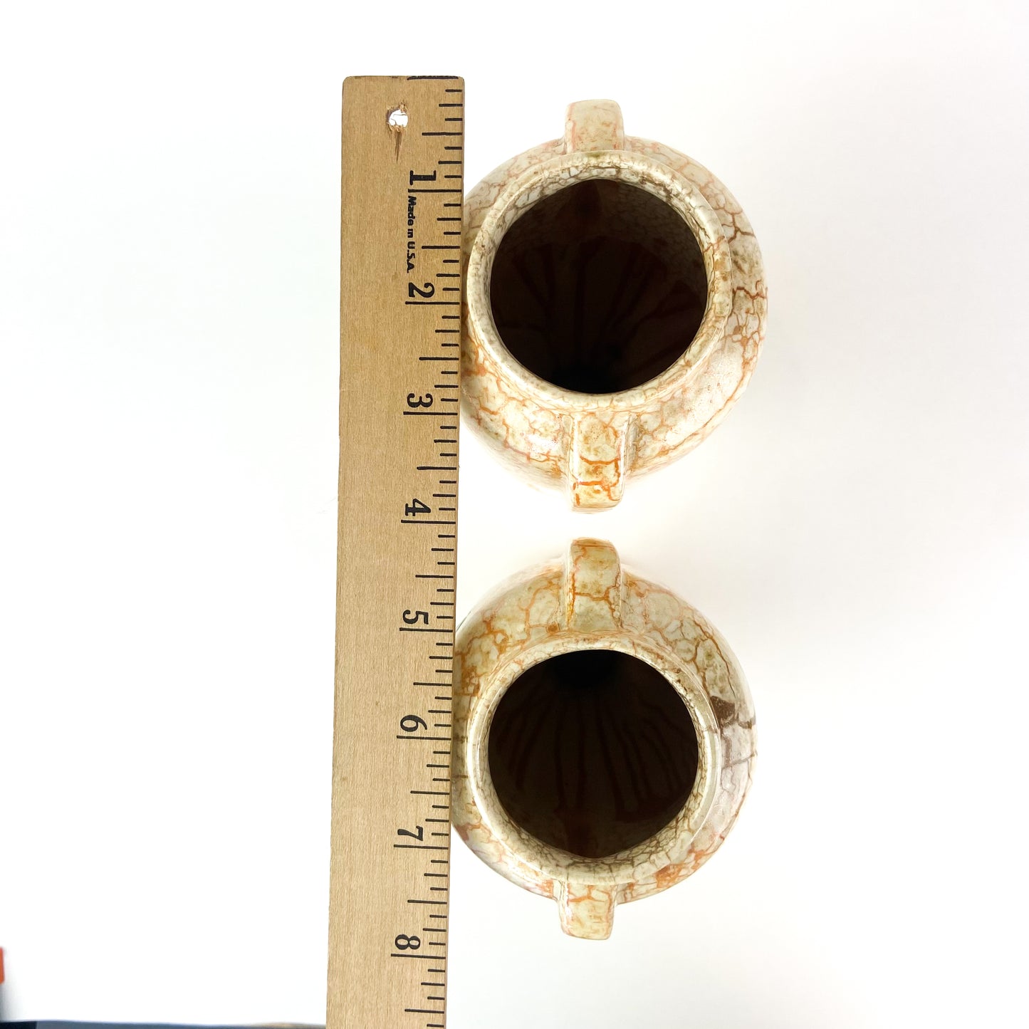 Antique Czech Art Deco Ceramic 'Alienware' Vases #O1329