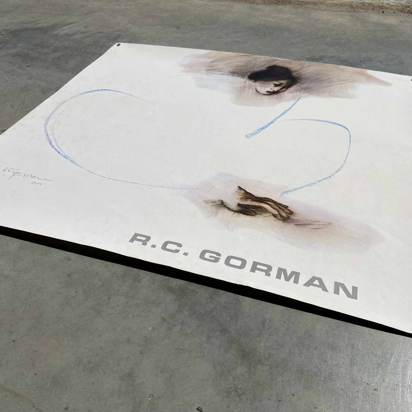 1979 Signed R.C. Gorman Exhibition Poster #P1843 - 23" x 25"