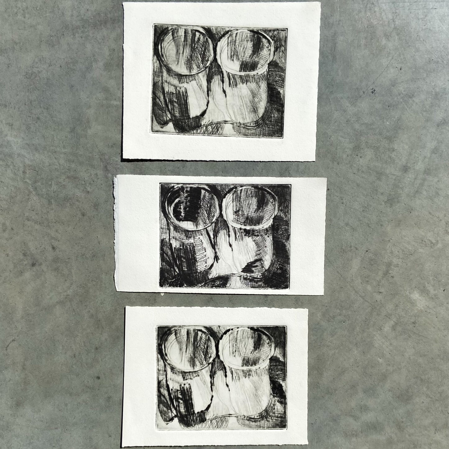 Untitled (1990s) Lithographs By Donald Kelley #P1845