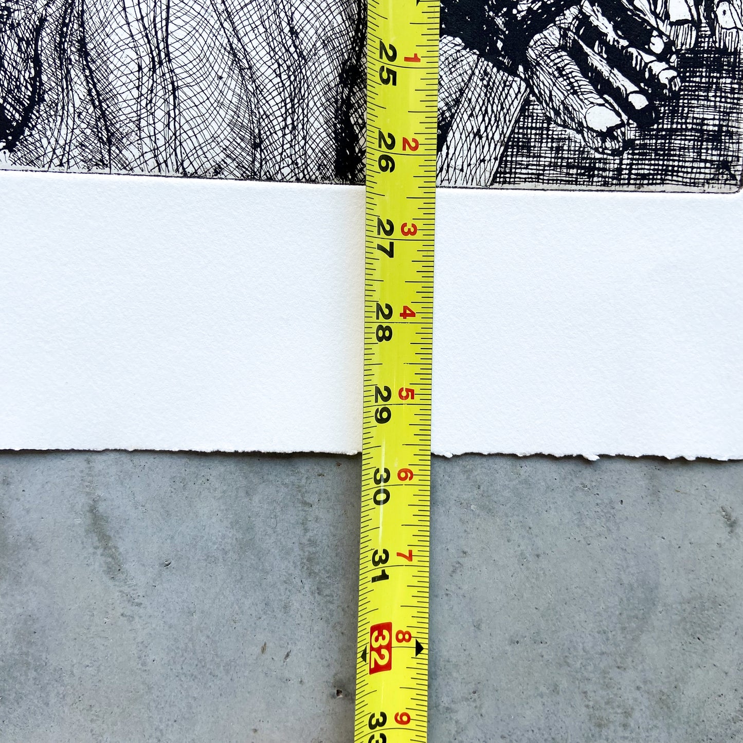 Untitled (1990s) Etching by Donald Kelley #P1852 - 22" x 30"