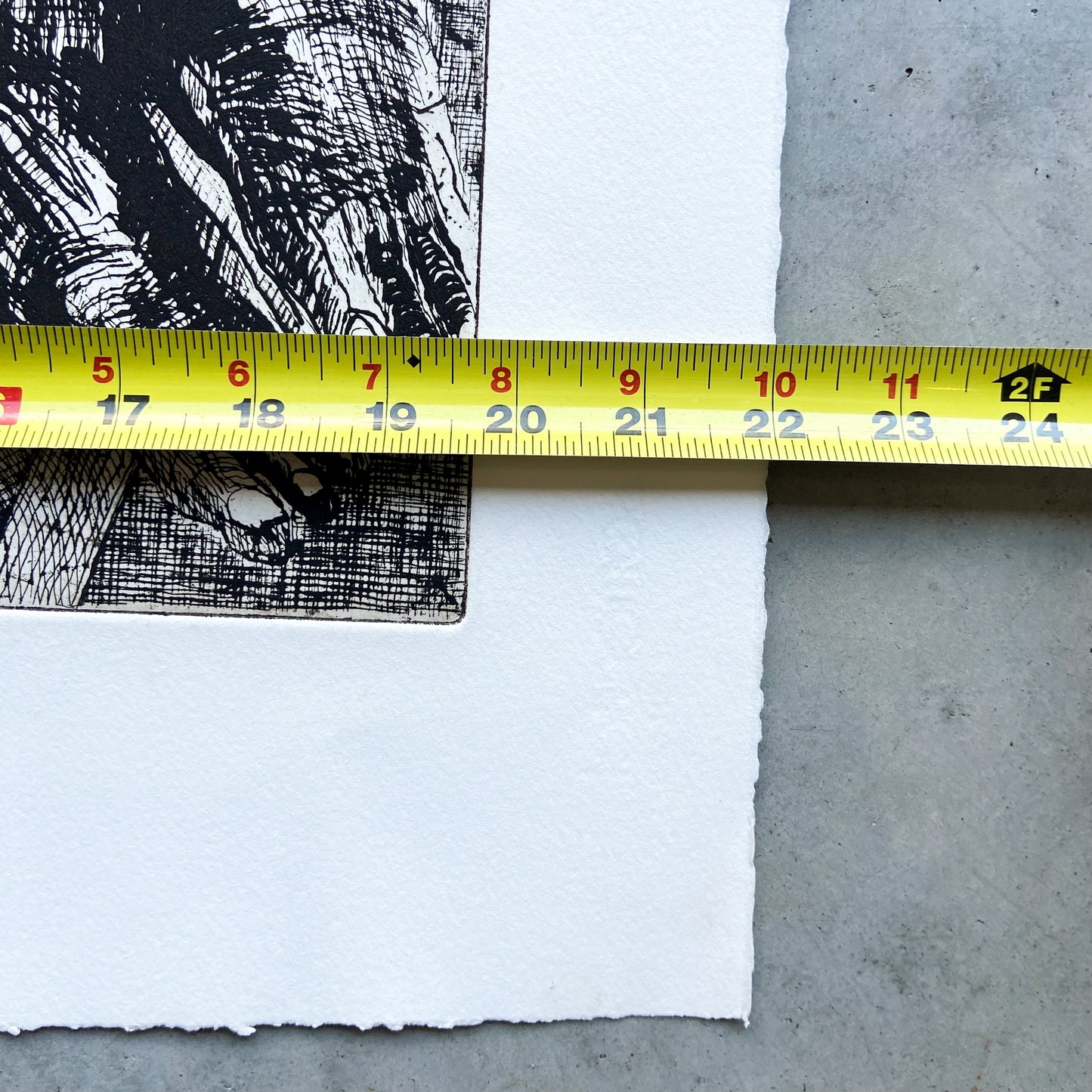 Untitled (1990s) Etching by Donald Kelley #P1852 - 22" x 30"