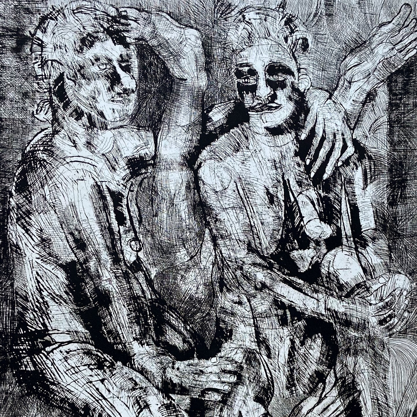 Untitled (1990s) Etching by Donald Kelley #P1852 - 22" x 30"