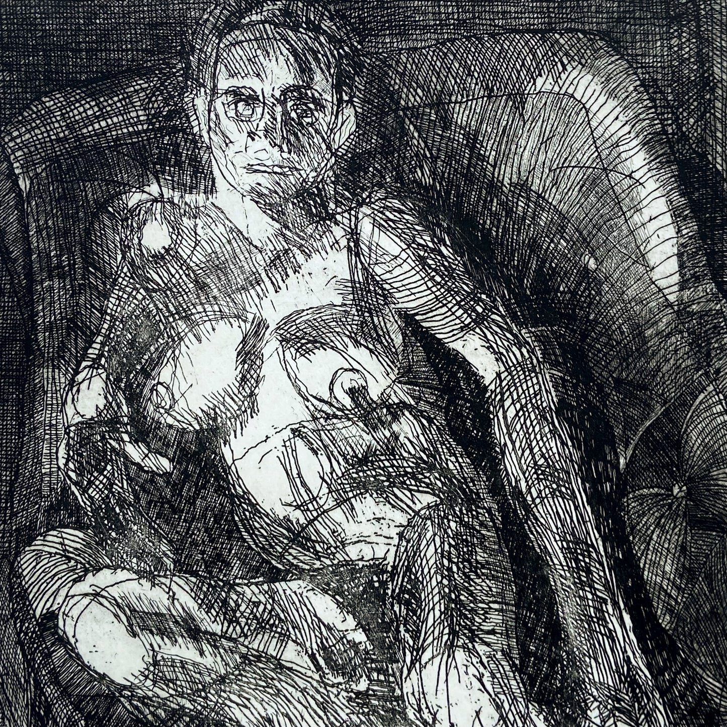 Model (2000) Etching by Donald Kelley #P1866 - 22" x 30"