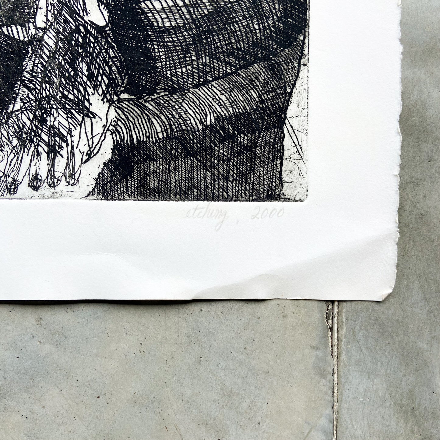Model (2000) Etching by Donald Kelley #P1866 - 22" x 30"