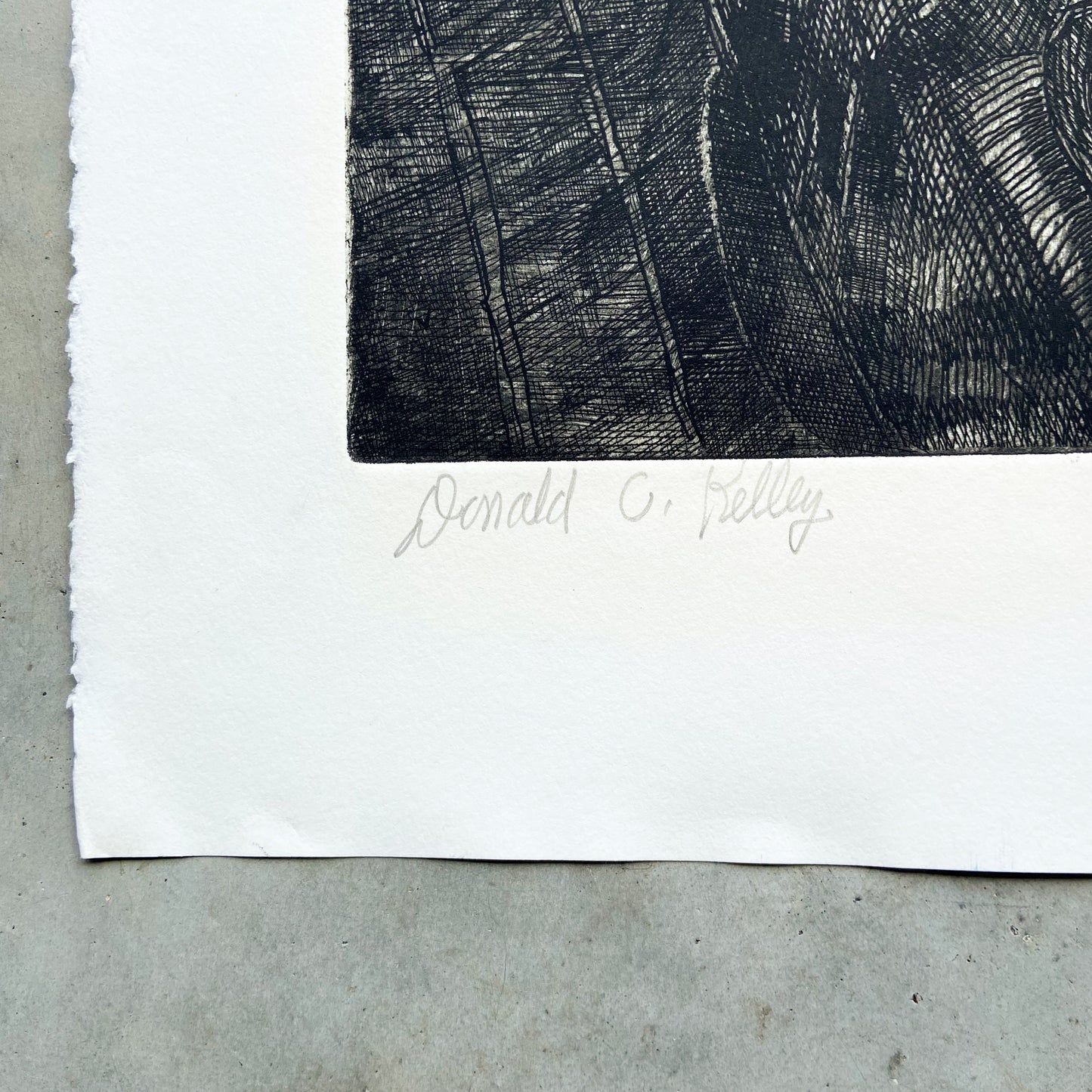 Model (2000) Etching by Donald Kelley #P1867 - 22" x 30"