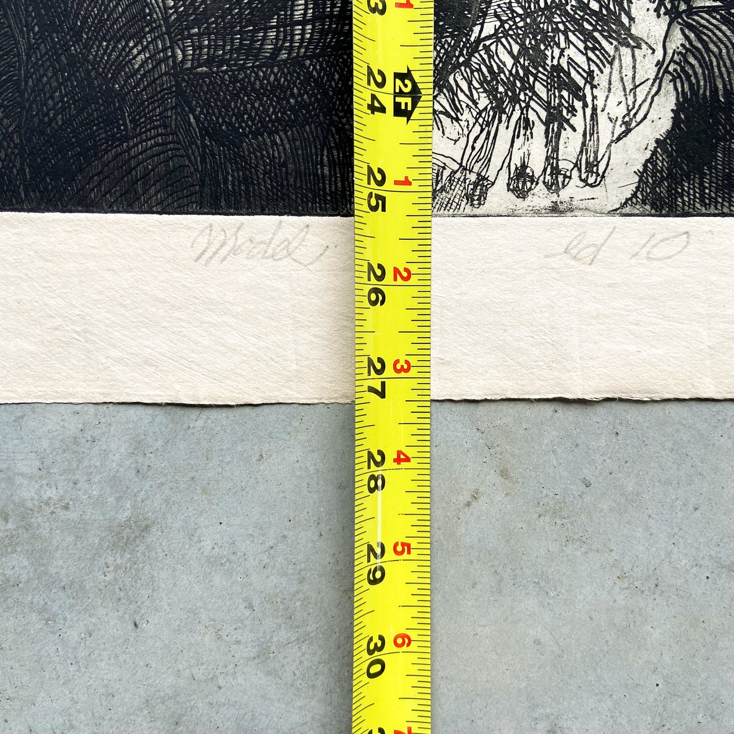 Model (2000) Etching by Donald Kelley #P1869 - 20" x 27"