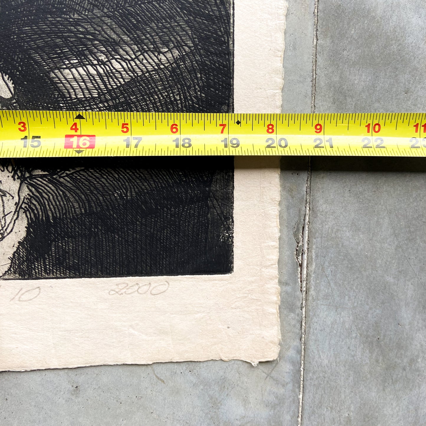 Model (2000) Etching by Donald Kelley #P1869 - 20" x 27"