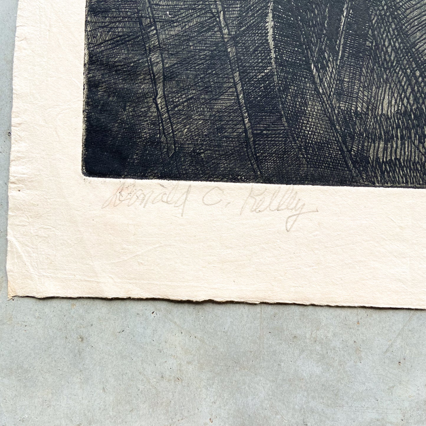 Model (2000) Etching by Donald Kelley #P1869 - 20" x 27"