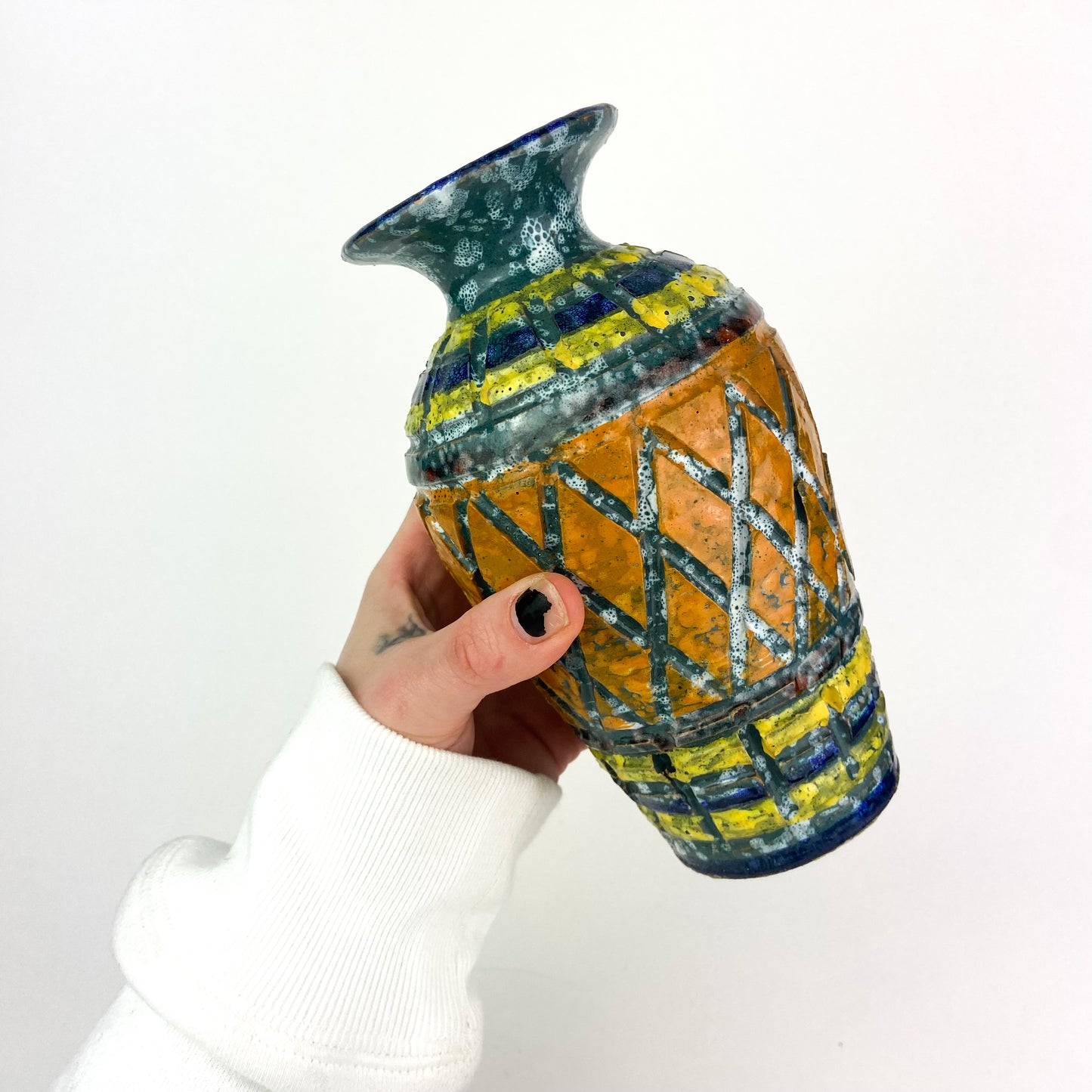 Bitossi Lava Glaze Ceramic Vase #O773