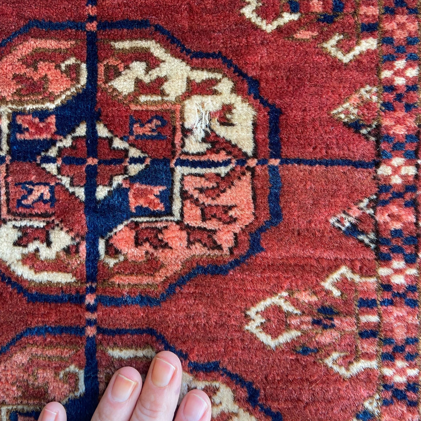 Antique Bokara Accent Rug #R1224 - 3'10" x 5'8"