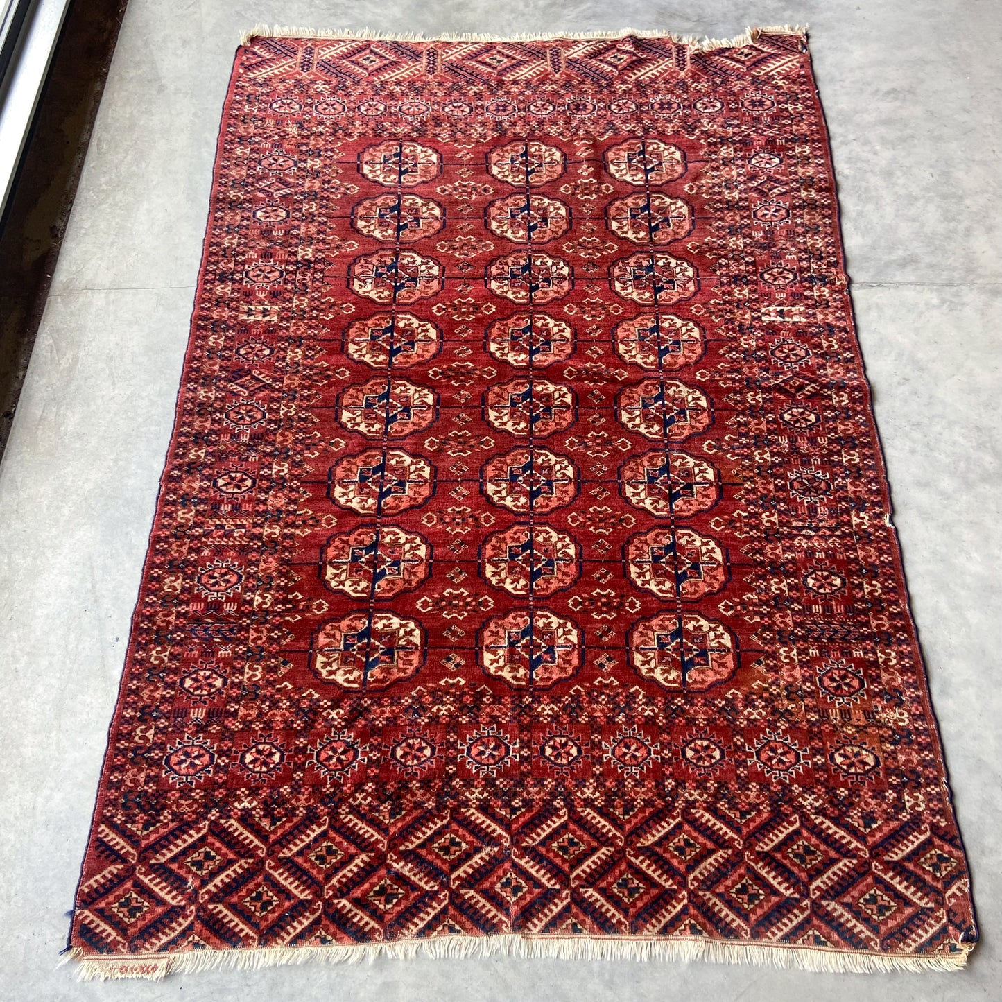 Antique Bokara Accent Rug #R1224 - 3'10" x 5'8"