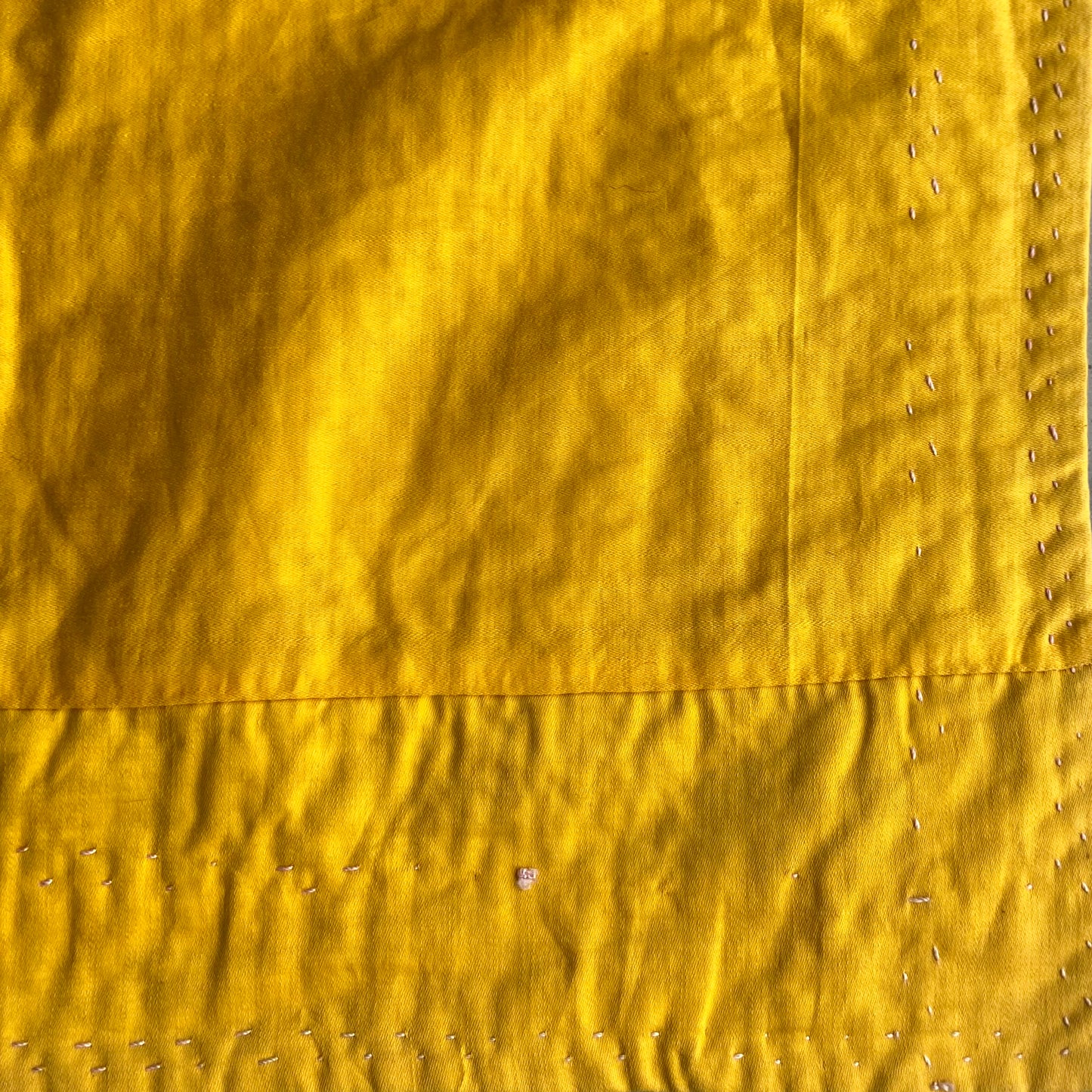 19th Century Hand Stitched American Silk Quilt #T3 - 4'4" x 5'9"