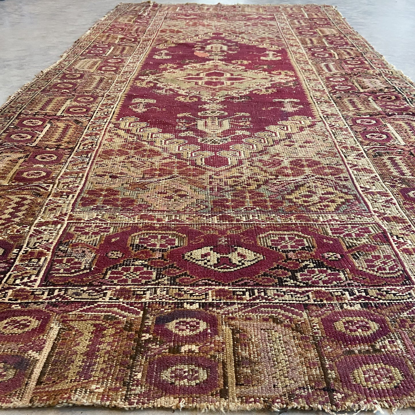 Antique Turkish Accent Rug #R1091 - 3'8" x 7'7"