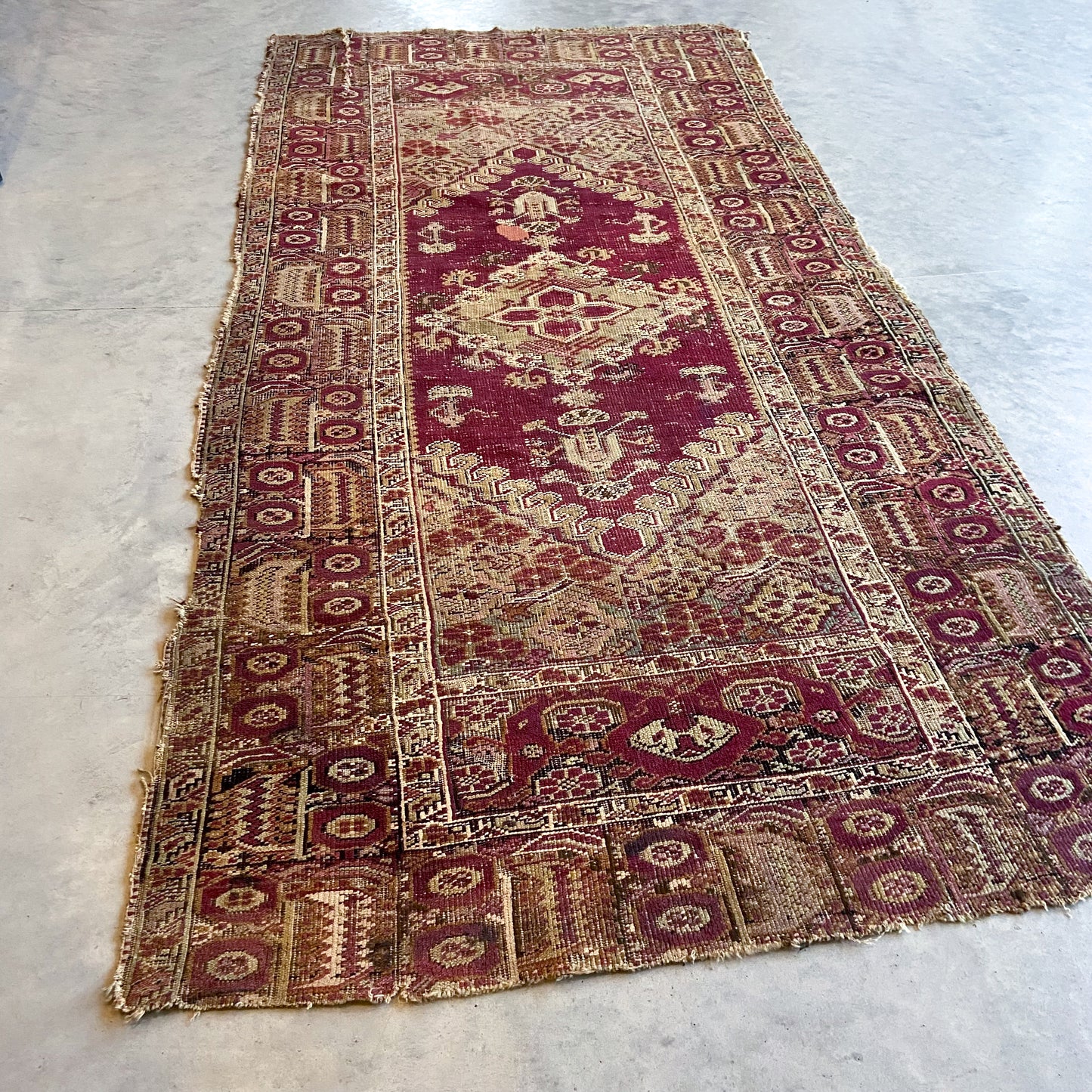 Antique Turkish Accent Rug #R1091 - 3'8" x 7'7"