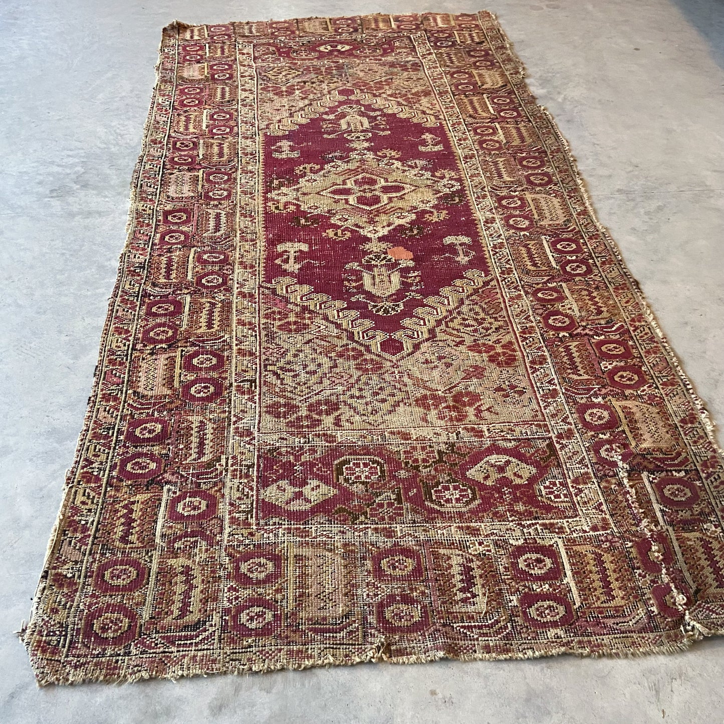 Antique Turkish Accent Rug #R1091 - 3'8" x 7'7"