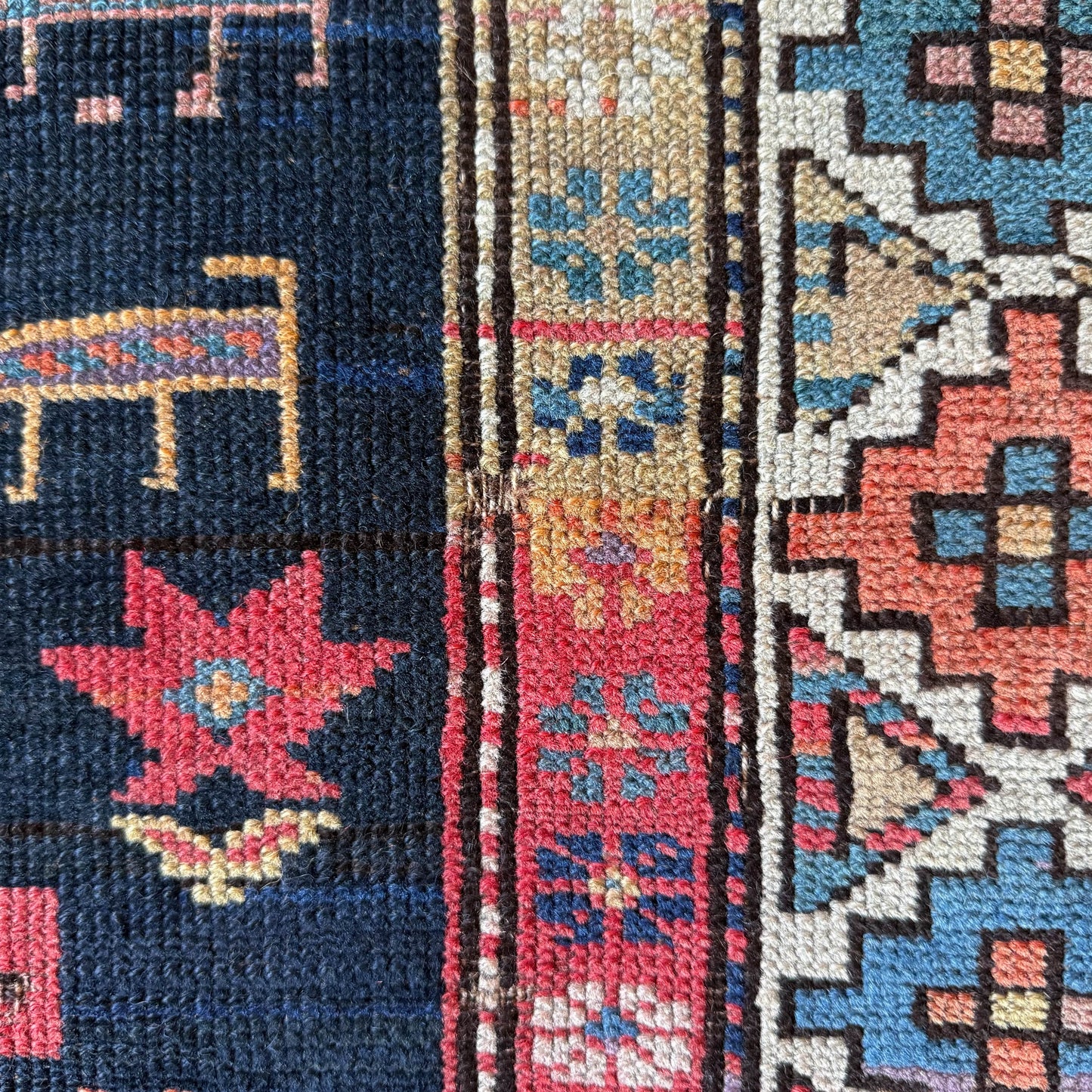 Antique Kazak Runner #R1334 - 3'9" x 8'4"