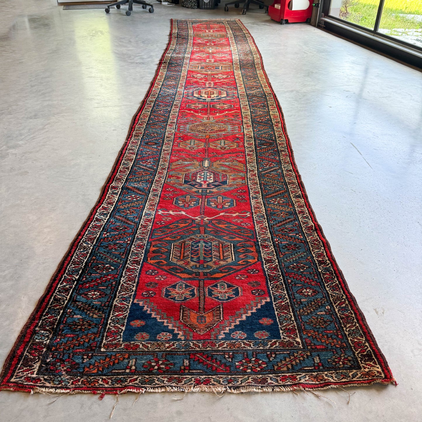 Antique Northwest Persian Runner #R1336 - 3'6" x 17'6"