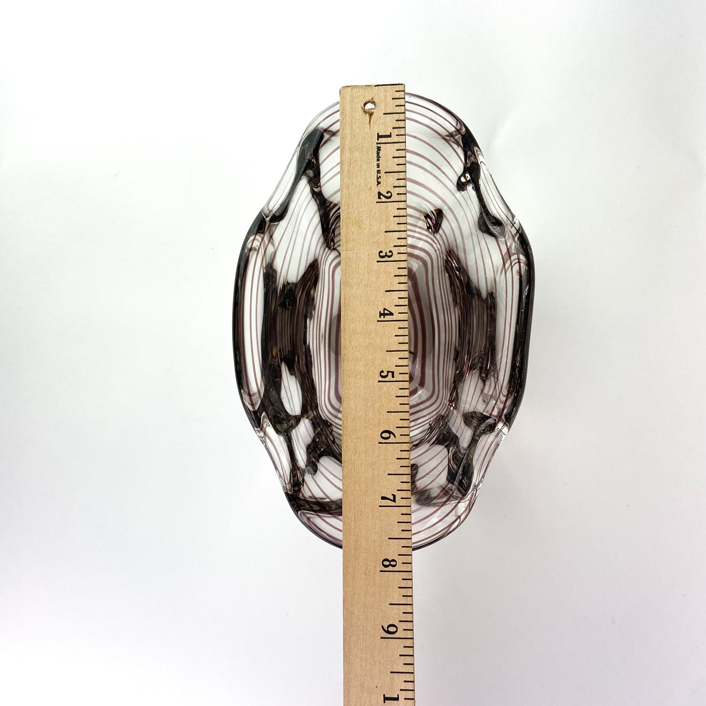 A.B. KALMAR Glasbruk Amethyst Glass Bowl #O712