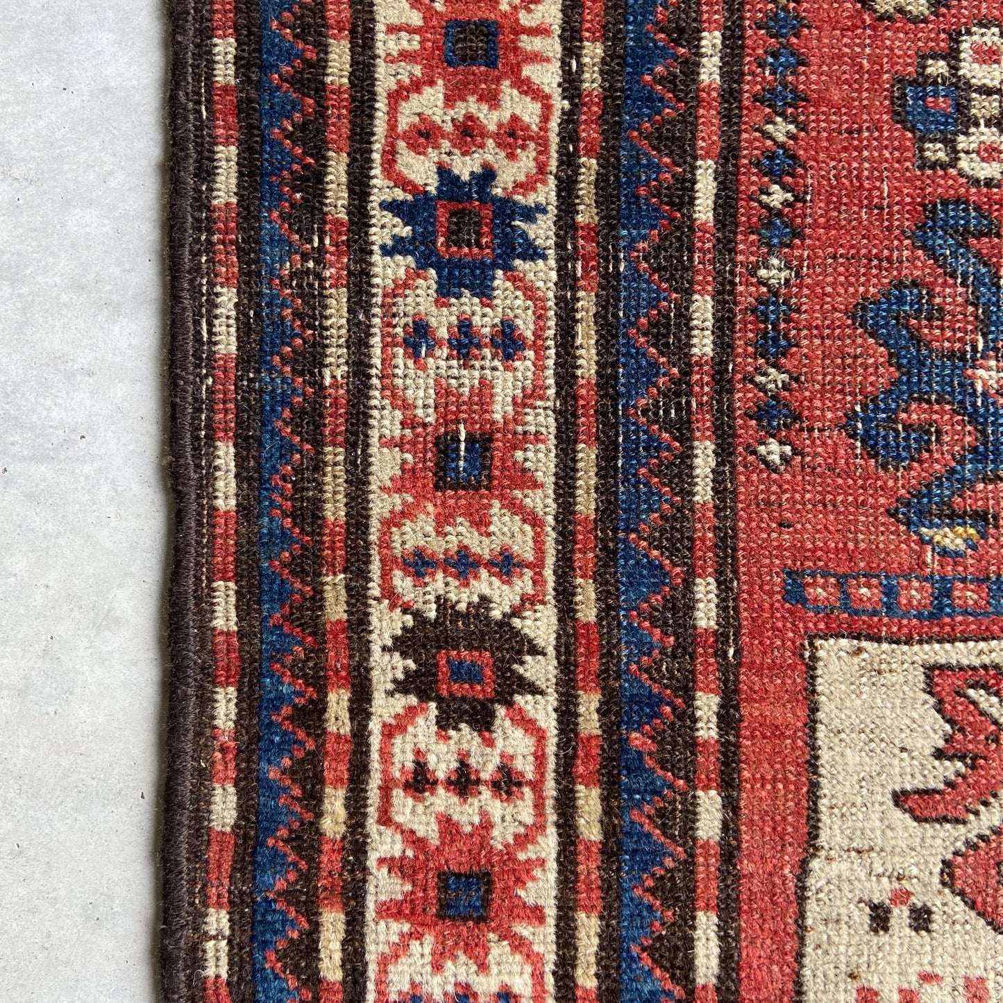 Antique Karabagh Accent Rug #R1235 - 4'8" x 7'3"