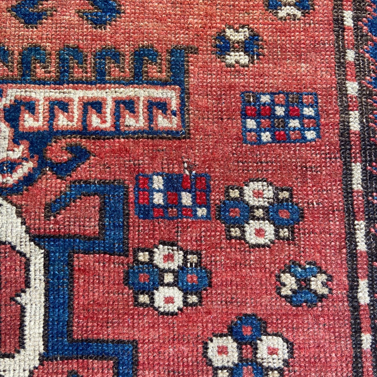 Antique Karabagh Accent Rug #R1235 - 4'8" x 7'3"