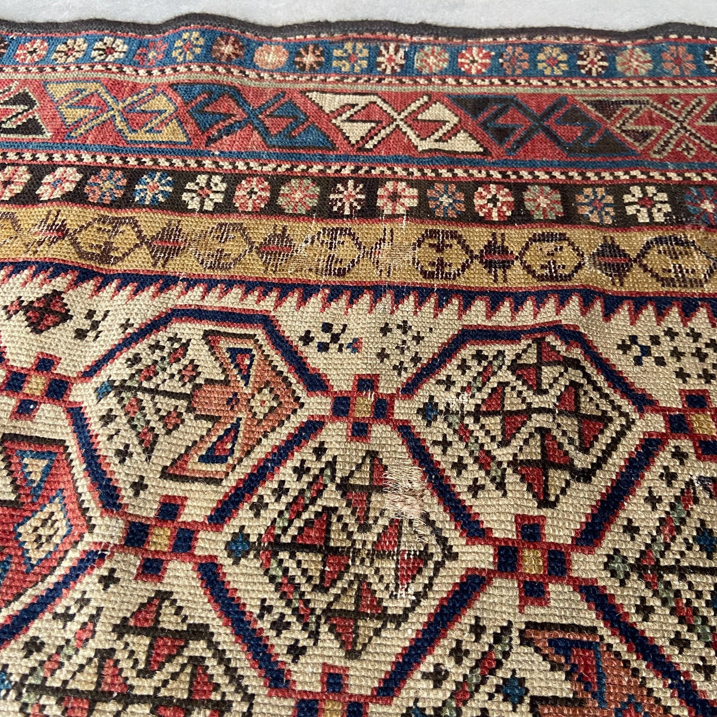 Antique Shirvan Marasali Prayer Rug #R1251 - 3'7" x 4'3"