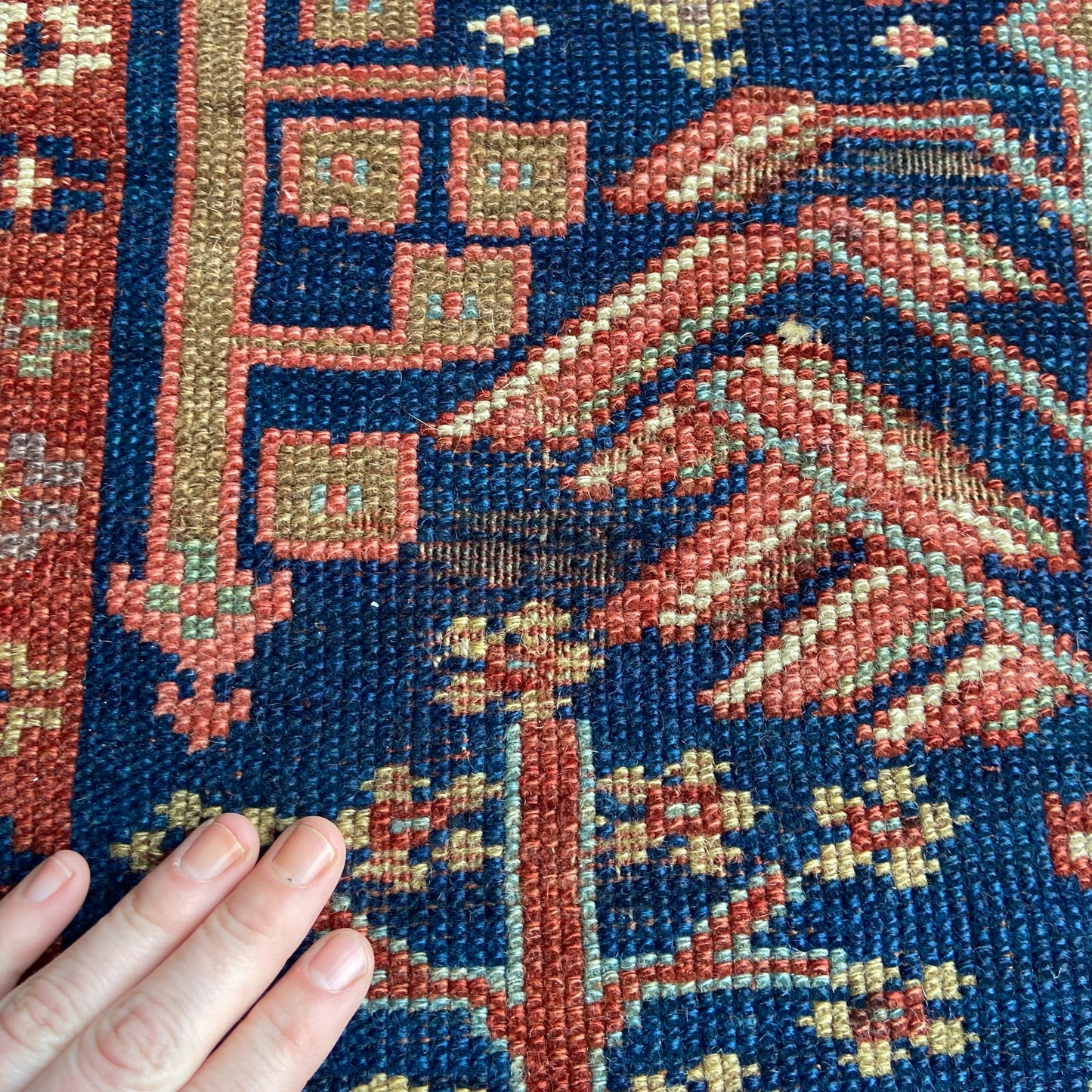Antique Caucasian Runner #R1281 - 3'2" x 10'10"