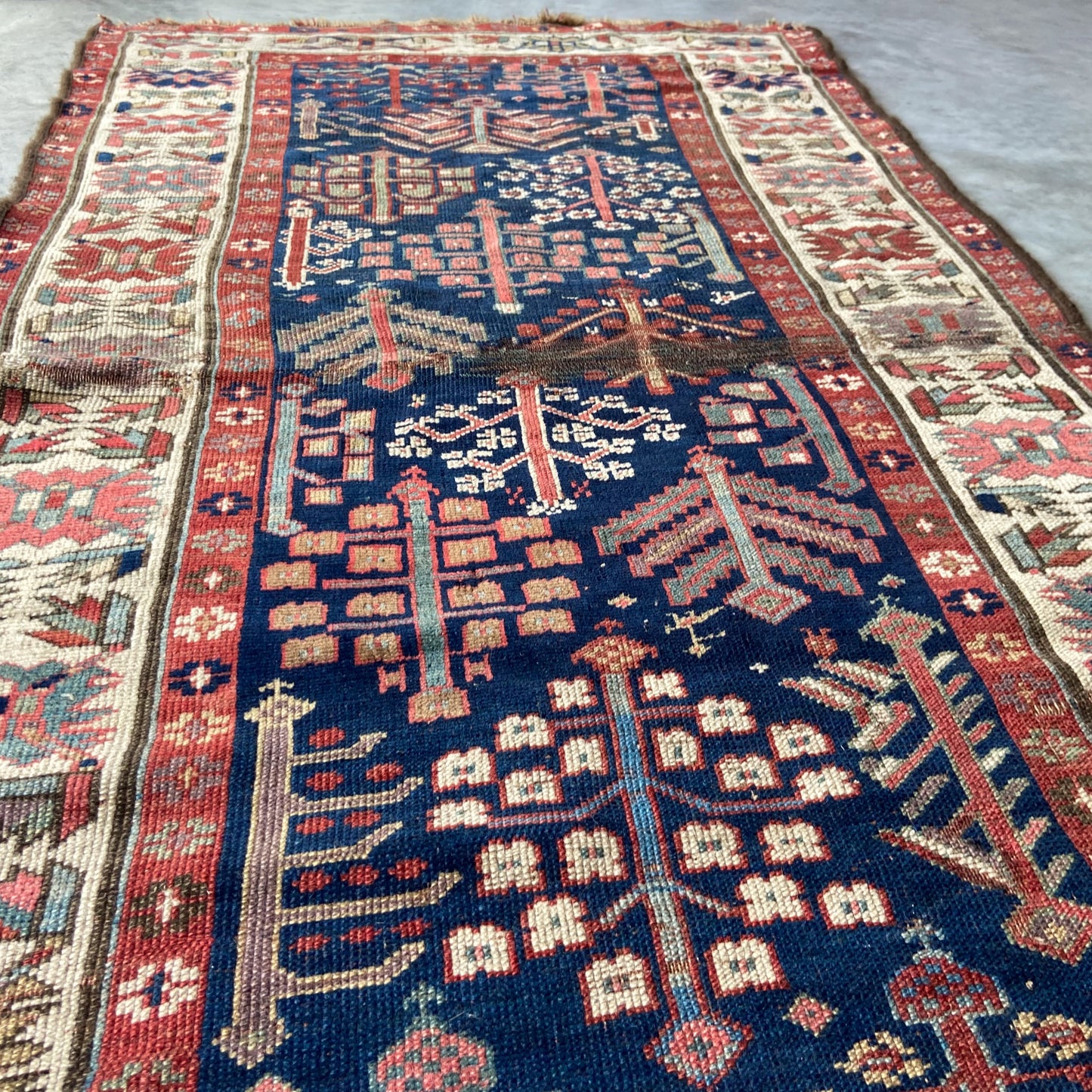 Antique Caucasian Runner #R1281 - 3'2" x 10'10"