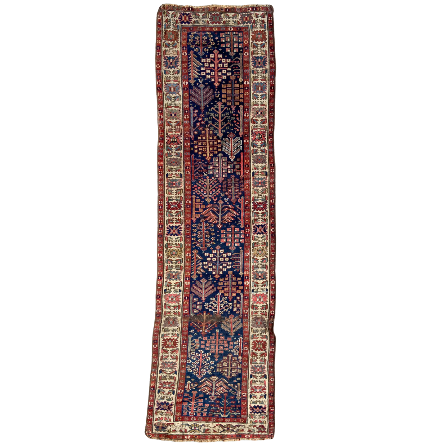Antique Caucasian Runner #R1281 - 3'2" x 10'10"