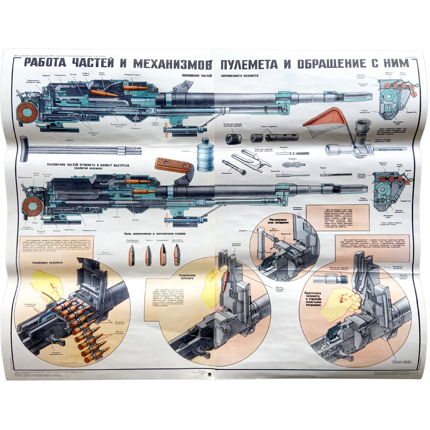 1991 Soviet Military Poster #P724 - 34" x 42"