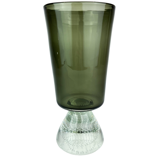 Large Carl Erickson Smoke Glass Vase #O701