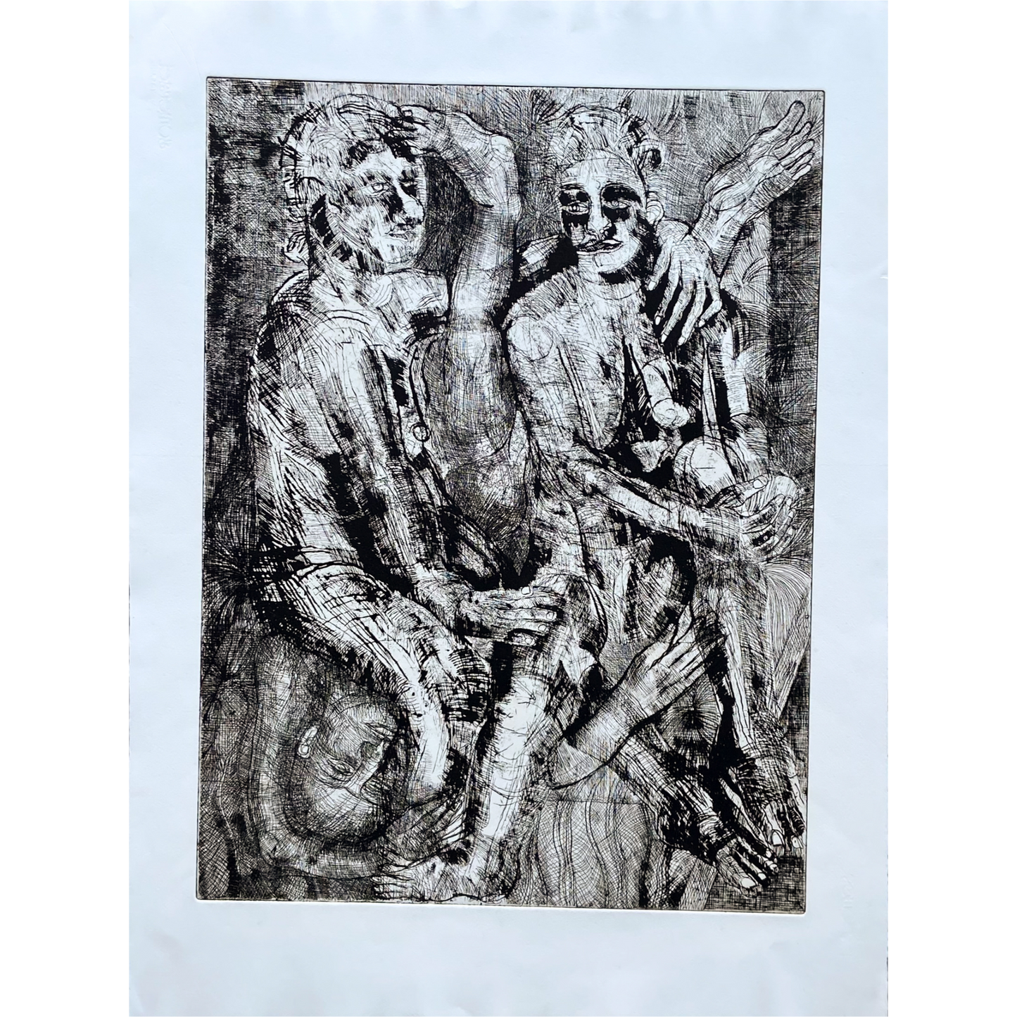 Untitled (1990s) Etching by Donald Kelley #P1852 - 22" x 30"
