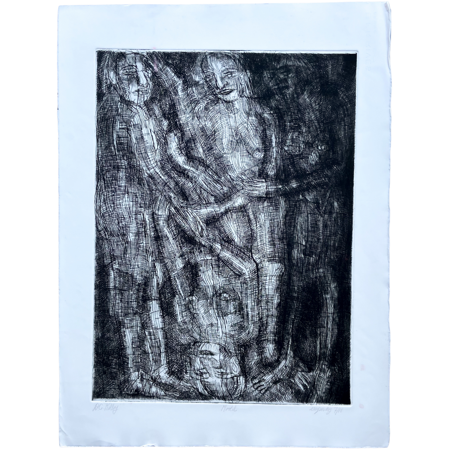 Model (1990s) Engraving by Donald Kelley #P1860 - 22" x 30"