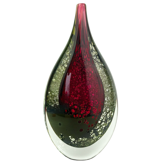 Micke Johansson Art Glass Bud Vase #O742