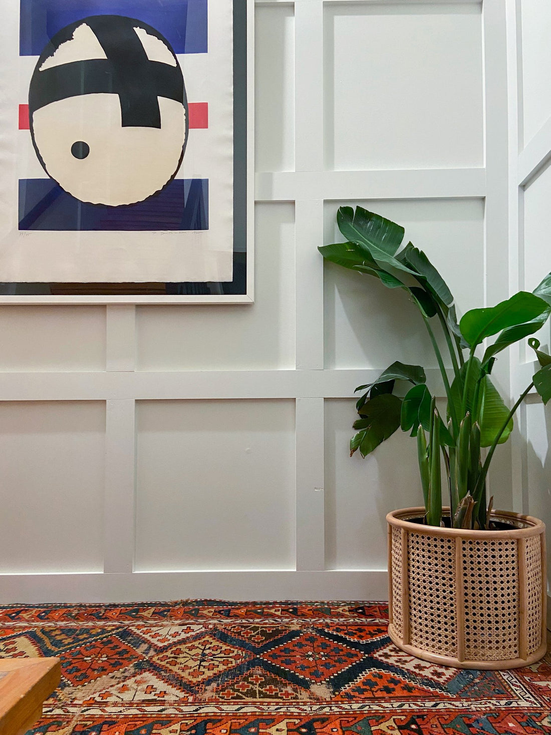 How We Transformed Our Stairway Landing Using Wood Paneling For About $400