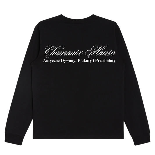 Chamonix House Black Heavyweight L/S Tee