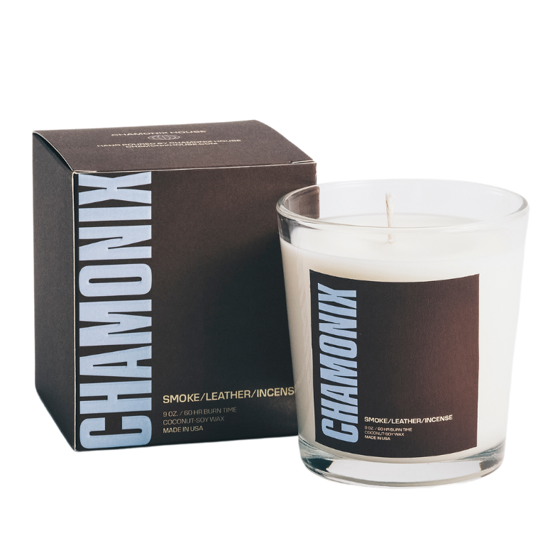 Chamonix House Candle One - Smoke | Leather | Woods