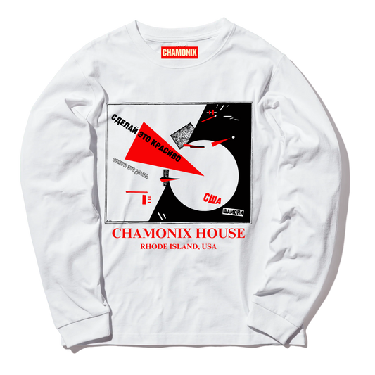 Chamonix House White Heavyweight L/S Tee