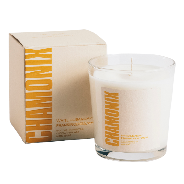Chamonix House Candle Three - White Olibanum | Frankincense | Amber