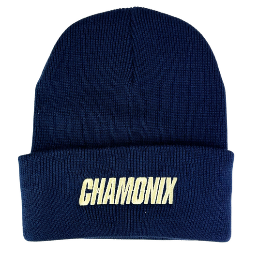 Chamonix Navy Blue Beanie