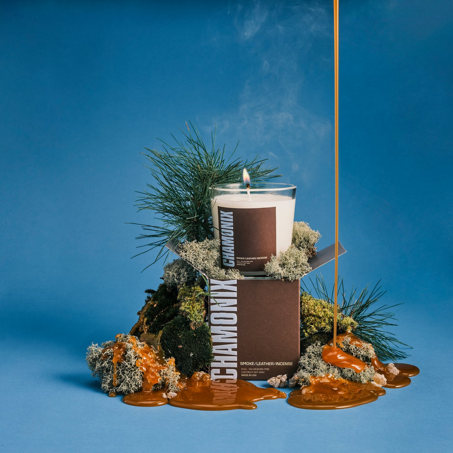 Chamonix House Candle One - Smoke/Leather/Incense/Woods