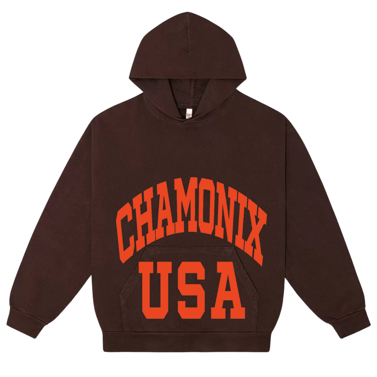 Brown Chamonix USA Hoodie