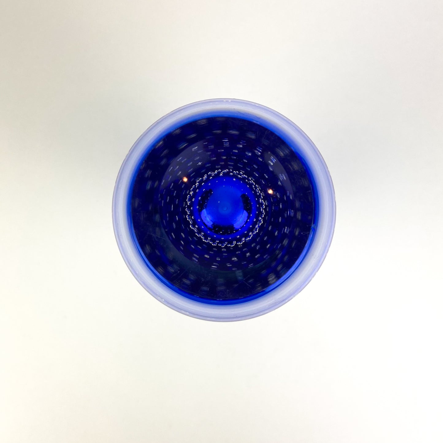 German Glashütte Theresienthal Sommerso Glass Vase #O1373