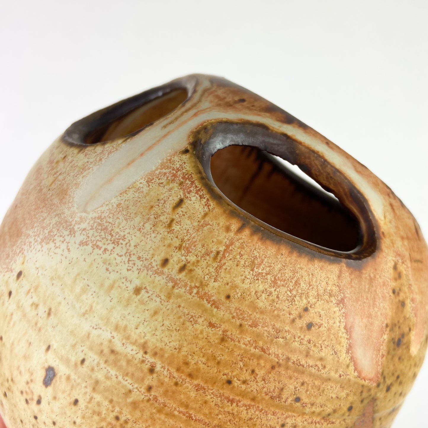 Abstract Speckled Studio Art Pottery Vase #O1170