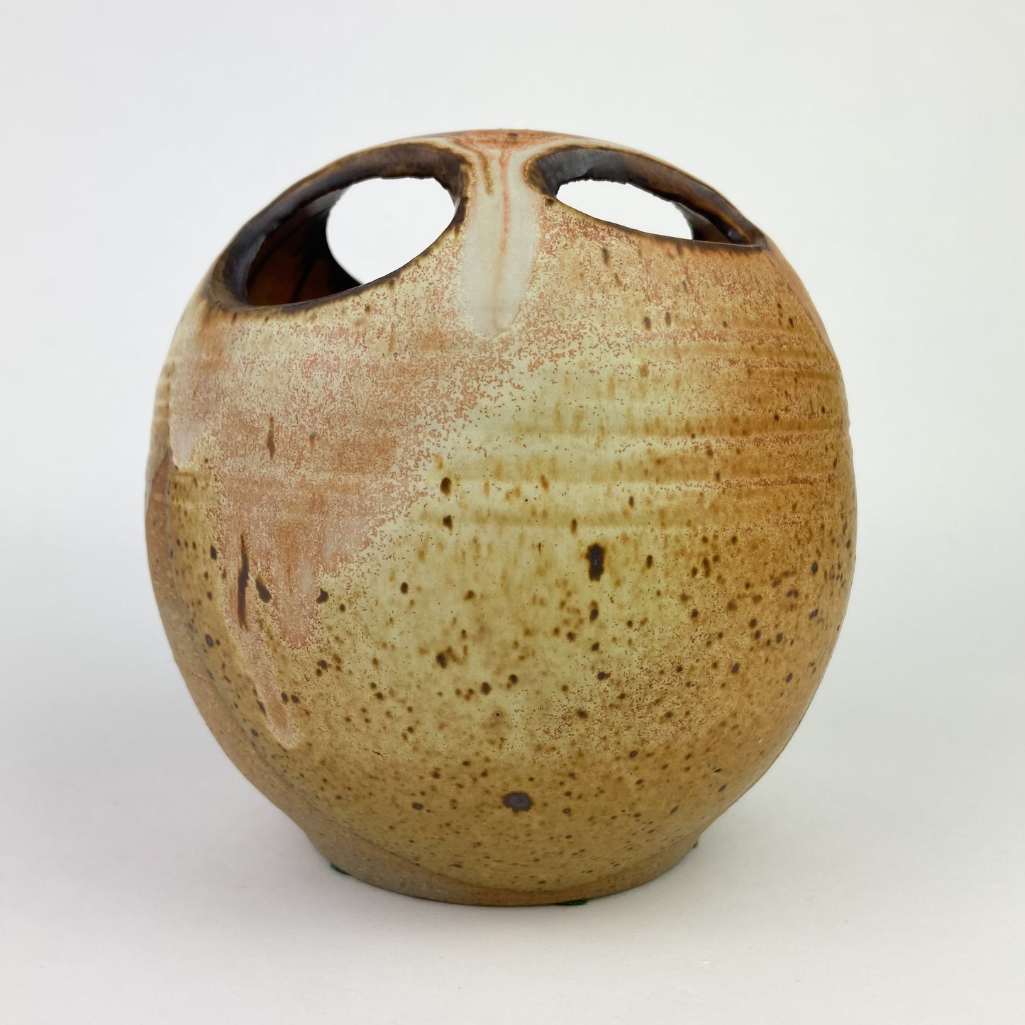 Abstract Speckled Studio Art Pottery Vase #O1170